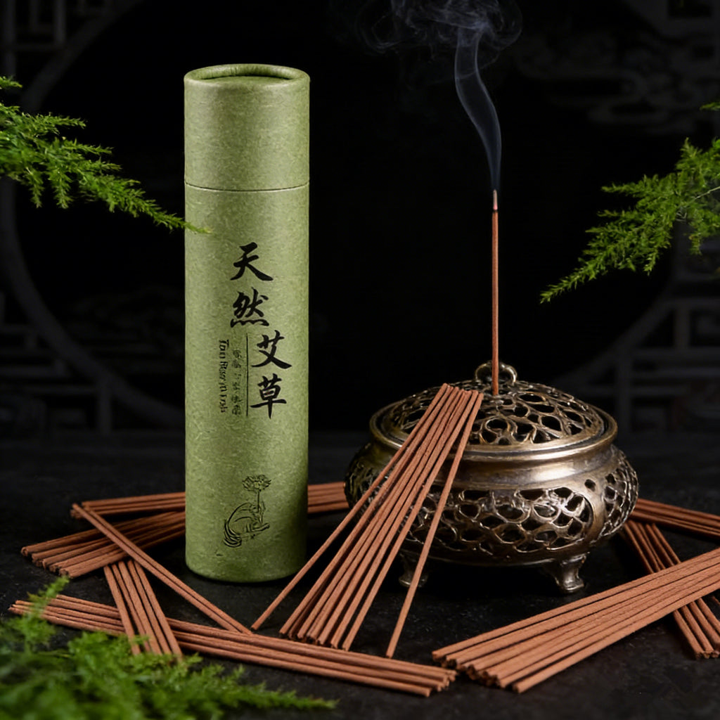 Natural Mugwort & Sandalwood Incense Sticks – 350 Pack